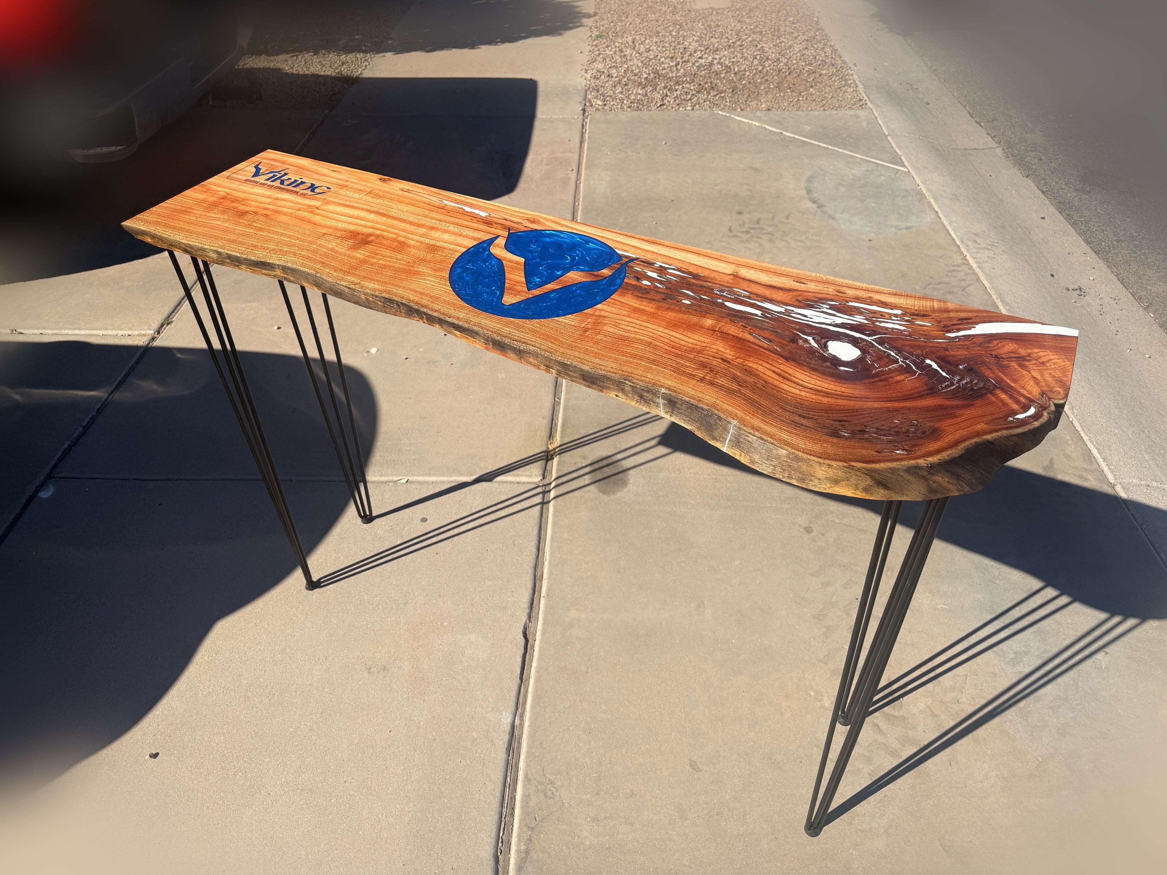 Live Edge Console Table - Cherry